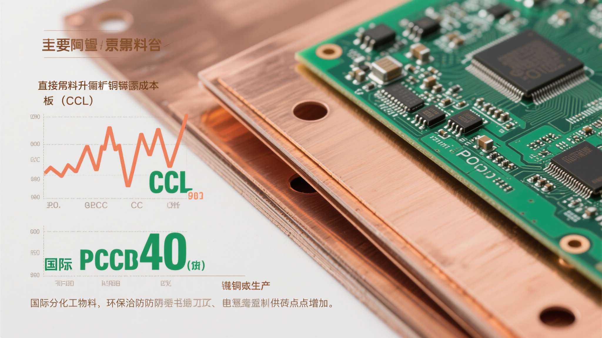 电子产品市场迎涨价潮 首先是原材料端的持续紧张。 覆铜板(CCL)是PCB生产的核心原料,其价格与铜箔